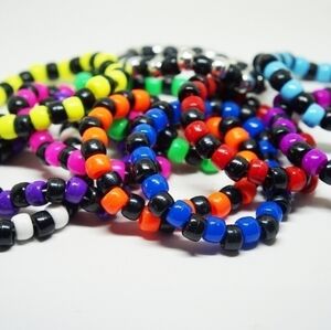 Bundle! Rave Kandi Single Beaded Bracelets in Multiple Colors